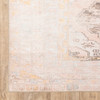 5' x 8' Pink and Blue Oriental Power Loom Stain Resistant Area Rug