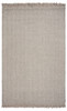 5' x 8' Oatmeal Beige Hand Woven Houndstooth Indoor Area Rug