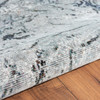 5' x 8' Navy and Gray Abstract Ice Area Rug