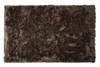 5' x 8' Chocolate Faux Fur Non Skid Area Rug