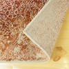 5' x 8' Orange Medallion Stain Resistant Area Rug