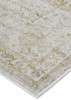 5' x 8' Ivory and Gold Floral Stain Resistant Area Rug