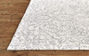 5' x 8' Ivory & Gray Wool Floral Tufted Handmade Stain Resistant Area Rug