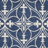 5' x 8' Denim Classical Pattern UV Treated Area Rug