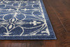 5' x 8' Denim Classical Pattern UV Treated Area Rug