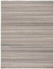 5' x 8' Brown and Taupe Wool Hand Woven Stain Resistant Area Rug