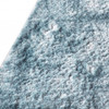 5' x 8' Blue and Silver Shag Tufted Handmade Area Rug