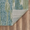 5' x 8' Blue Abstract Dhurrie Polypropylene Area Rug
