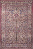 5' x 8' Red Tan & Pink Floral Power Loom Area Rug