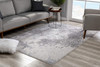5' x 8' Cream and Gray Tinted Ogee Pattern Area Rug
