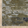 5' x 8' Blue and Green Abstract Power Loom Area Rug