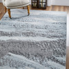 5' x 8' Blue & Gray Abstract Dhurrie Area Rug