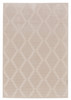 5' x 8' Ivory and Tan Geometric Stain Resistant Area Rug