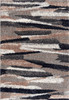 5' x 8' Gray and Black Strokes Area Rug