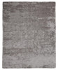 5' x 8' Gray and Silver Shag Handmade Area Rug