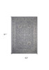 5' x 8' Blue Gray Southwestern Floral Area Rug