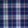 5' x 8' Blue Pink and White Abstract Hand Woven Stain Resistant Area Rug