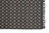 5' x 8' Black and Ivory Wool Geometric Hand Woven Area Rug with Fringe