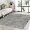 5' x 8' Beige Abstract Stain Resistant Area Rug