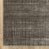 5' x 8' Charcoal Grey Ivory Tan and Brown Abstract Power Loom Stain Resistant Area Rug
