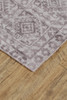 5' x 8' Gray and Purple Abstract Hand Woven Area Rug