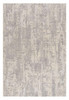 5' x 8' Grey Abstract Polypropylene Area Rug