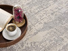 5' x 8' Grey Abstract Polypropylene Area Rug
