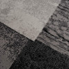 5' x 8' Gray Checkered Dhurrie Area Rug