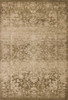 5' x 8' Beige Machine Woven Distressed Floral Traditional Indoor Area Rug