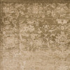 5' x 8' Beige Machine Woven Distressed Floral Traditional Indoor Area Rug