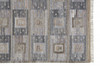 5' x 8' Gray Taupe and Tan Geometric Hand Woven Stain Resistant Area Rug with Fringe