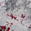 5' x 8' Red Abstract Dhurrie Polypropylene Area Rug