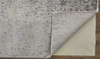 5' x 8' Ivory and Blue Abstract Power Loom Area Rug