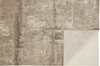 5' x 8' Tan Ivory & Brown Abstract Area Rug