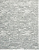 5' x 8' Gray Green and Ivory Striped Distressed Stain Resistant Area Rug