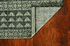 5' x 8' Charcoal Aztec Pattern Rug