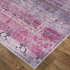 5' x 8' Pink and Purple Floral Power Loom Area Rug