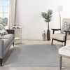 5' x 8' Gray Power Loom Area Rug