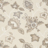 5' x 8' Beige Floral Stain Resistant Non Skid Polypropylene Area Rug