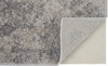 5' x 8' Ivory Gray and Black Abstract Stain Resistant Area Rug