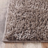 5' x 8' Taupe Shag Stain Resistant Area Rug