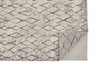 5' x 8' Ivory Gray & Taupe Abstract Stain Resistant Area Rug