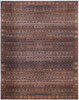 5' x 8' Red Brown and Blue Floral Power Loom Area Rug