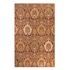5' x 8' Red Olive and Gold Floral Stain Resistant Area Rug