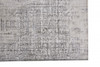 5' x 8' Gray and Ivory Abstract Stain Resistant Rectangle Area Rug