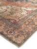 5' x 8' Orange Brown and Taupe Abstract Area Rug