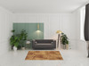 5' x 8' Brown Floral Power Loom Polyester Area Rug