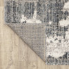 5' x 8' Grey and Ivory Grey Matter Area Rug