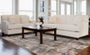 5' x 8' Gray and Gold Abstract Stain Resistant Area Rug