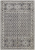 5' x 8' Ivory Taupe and Gray Abstract Stain Resistant Area Rug
